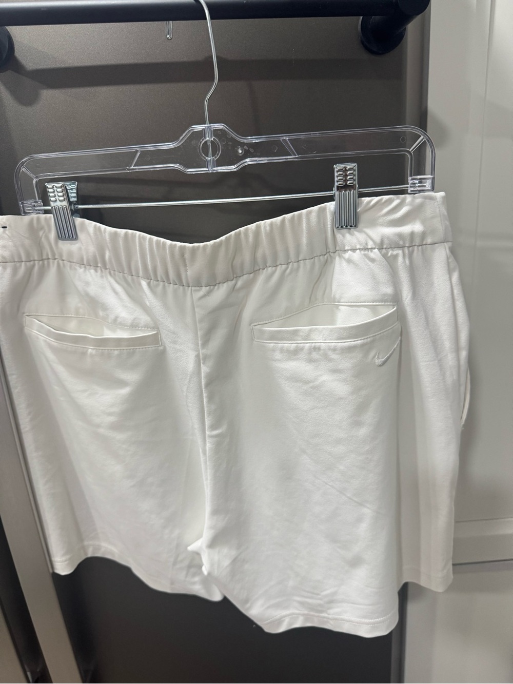 Nike White Women's Athletic Shorts with Elastic Waist
